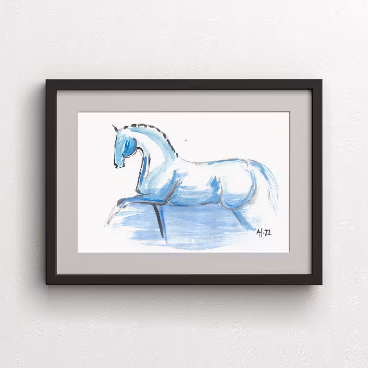 H & H Art Print 21x30 - Blue Sky