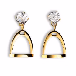 Stirrup Earrings Gold