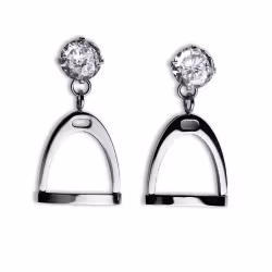 Stirrup Earrings Silver