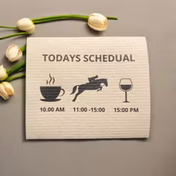 H & H Dishcloth - Today's Schedual