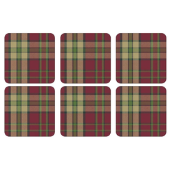 Tartan Red Coasters
