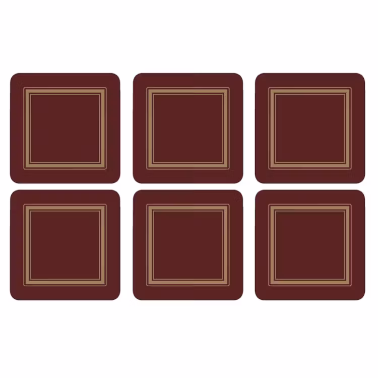 Classic Burgundy Glasunderlägg