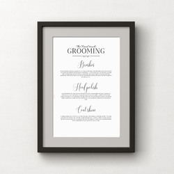 H & H Poster 30x40 - Grooming