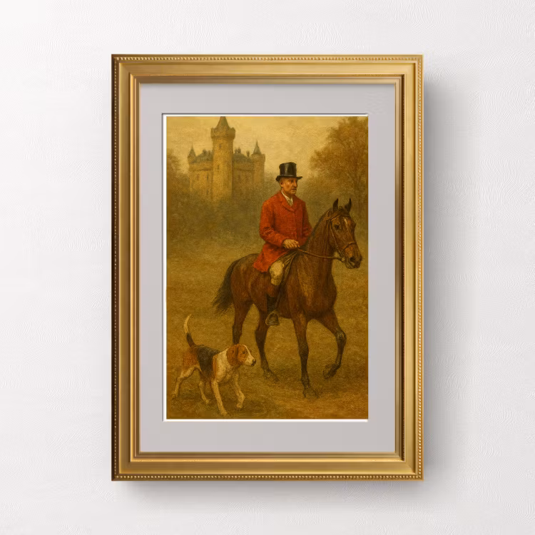 H & H Poster 21x30 - Antique Foxhunter