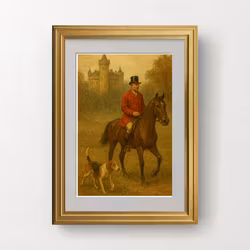 H & H Poster 21x30 - Antique Foxhunter