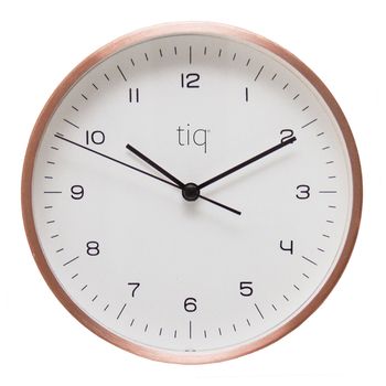 Tiq Väggur 15 cm Koppar