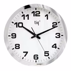 Tiq Väggur med ram i plast, Radiokontrollerad, 40 cm - 851ARCS