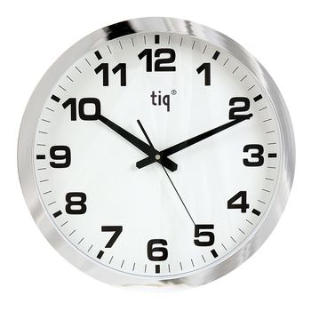 Tiq Väggur med ram i plast, Radiokontrollerad, 40 cm - 851ARCS