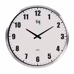 Tiq Väggur 50cm NTP Vit urtavla aluminium ram