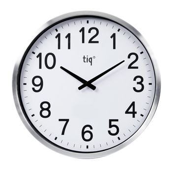 Tiq Väggur Utomhus 50cm Vit urtavla Aluminium ram