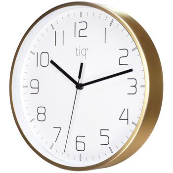 Tiq Väggur Design Guld Ram25 cm