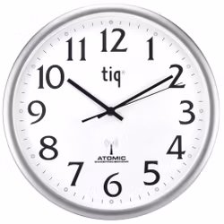 Tiq Väggur Radiokontr. svepande visare 35cm