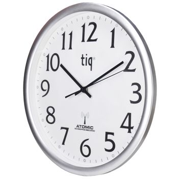 Tiq Väggur Radiokontr. svepande visare 35cm