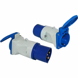 Adapter CEE 17 og Schuko Eurokontakt