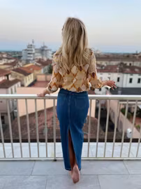 Langt deminskjørt Italia 💙