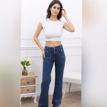 Pocket jeans mellom blå