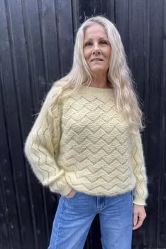 Strikket gul genser Pepper