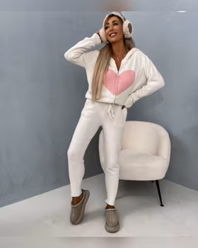 Kose dress crem med hjerte  Exquiss