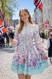 Elenora kjole grønn/ turkis