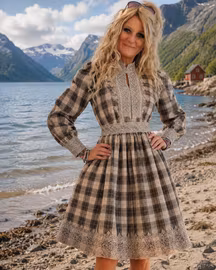 Nordlyskjole flanell