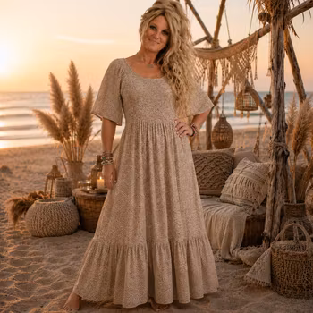 Beige/brun kjole Mapp  Moondust