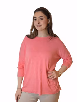 Cherise/orange genser