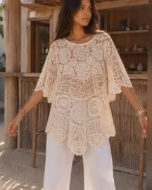 Heklet tunika Bohamian