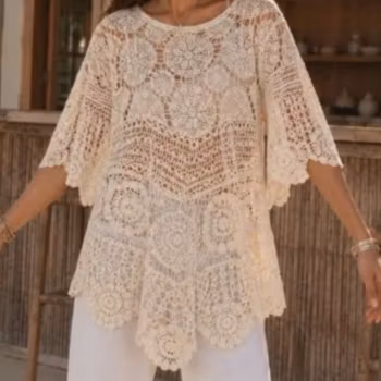 Heklet tunika Bohamian