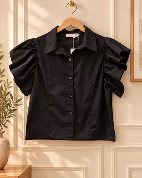 Sort bluse Moondust