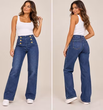 Miss Bon jeans rette ben