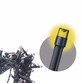 Julnät LED, 3 × AA,  varmvit, timer