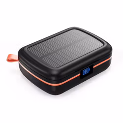 Choetech TWS trådlösa hörlurar vattentäta med solpanel och inbyggd 2500mAh powerbank svart