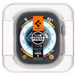 Apple Watch ULTRA (49 MM) Härdat Glas Spigen GLAS.TR "EZ FIT" 2-pack  CLEAR