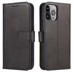 iPhone 14 Pro Max Plånboksfodral Elegant Magnet - Svart