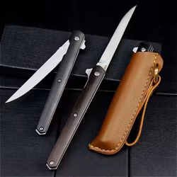 Jaktkniv med fodral, 21,5 cm