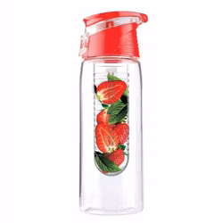 Vattenflaska med fruktbehållare, 700ml