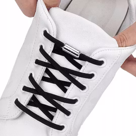 Skosnören utan "snörning" 2 st, svart