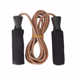 Läder boxnings hopprep, 275 cm