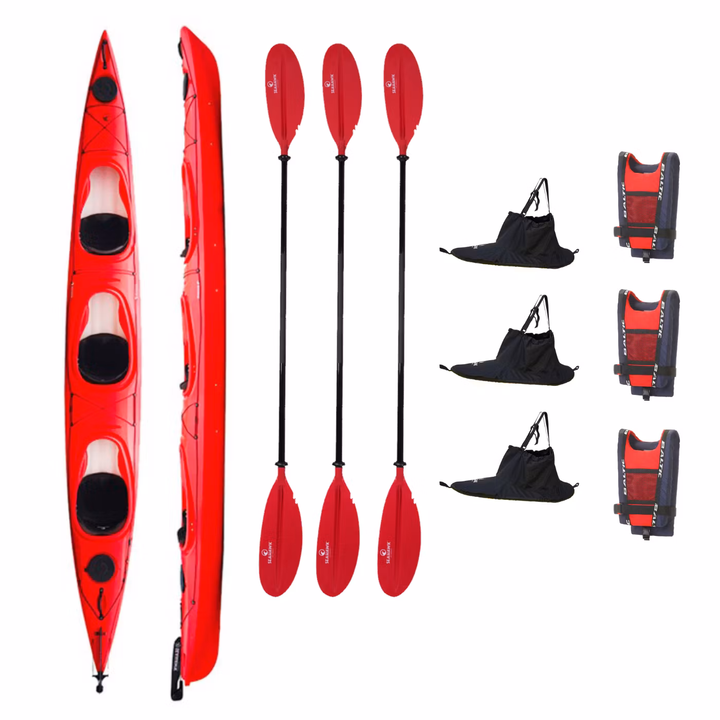Långtidshyra - Seahawk Expedition K3 (Trippelkajak)