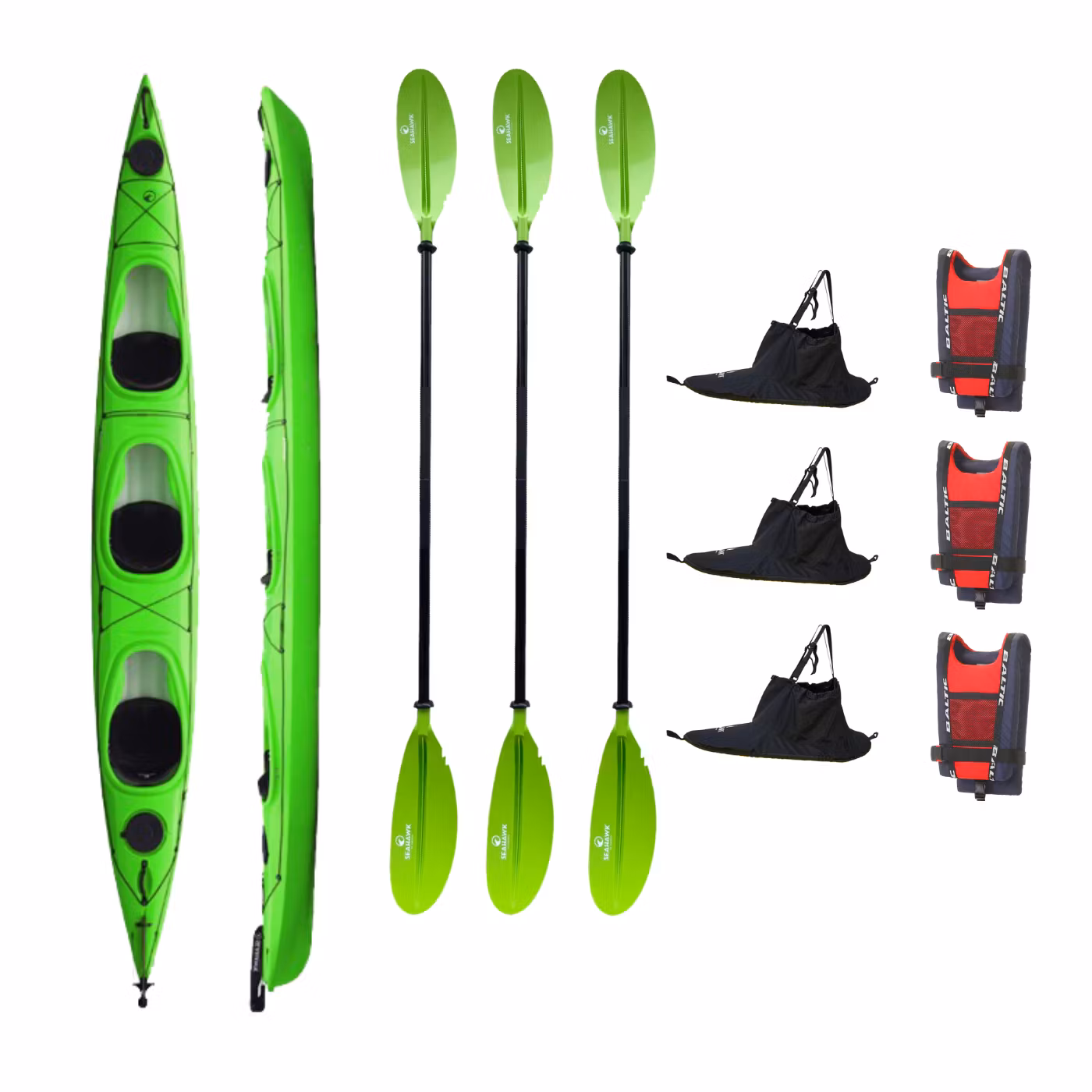 Långtidshyra - Seahawk Expedition K3 (Trippelkajak)