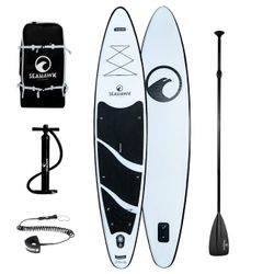 Seahawk Waves (Svart) - SUP 12.6 - Uppblåsbar - Paketerbjudande