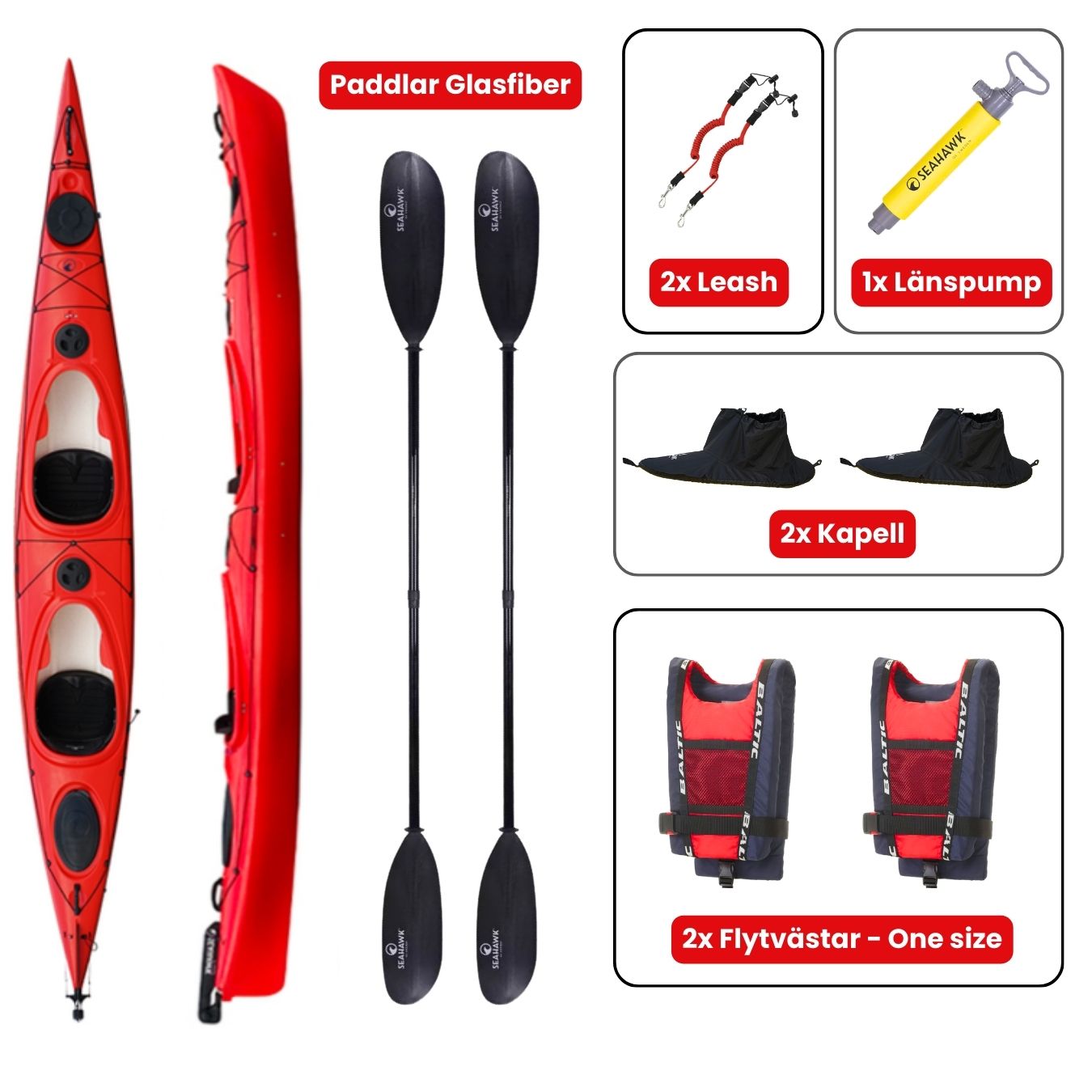 Dubbelkajak - Seahawk Expedition K2 - Demo