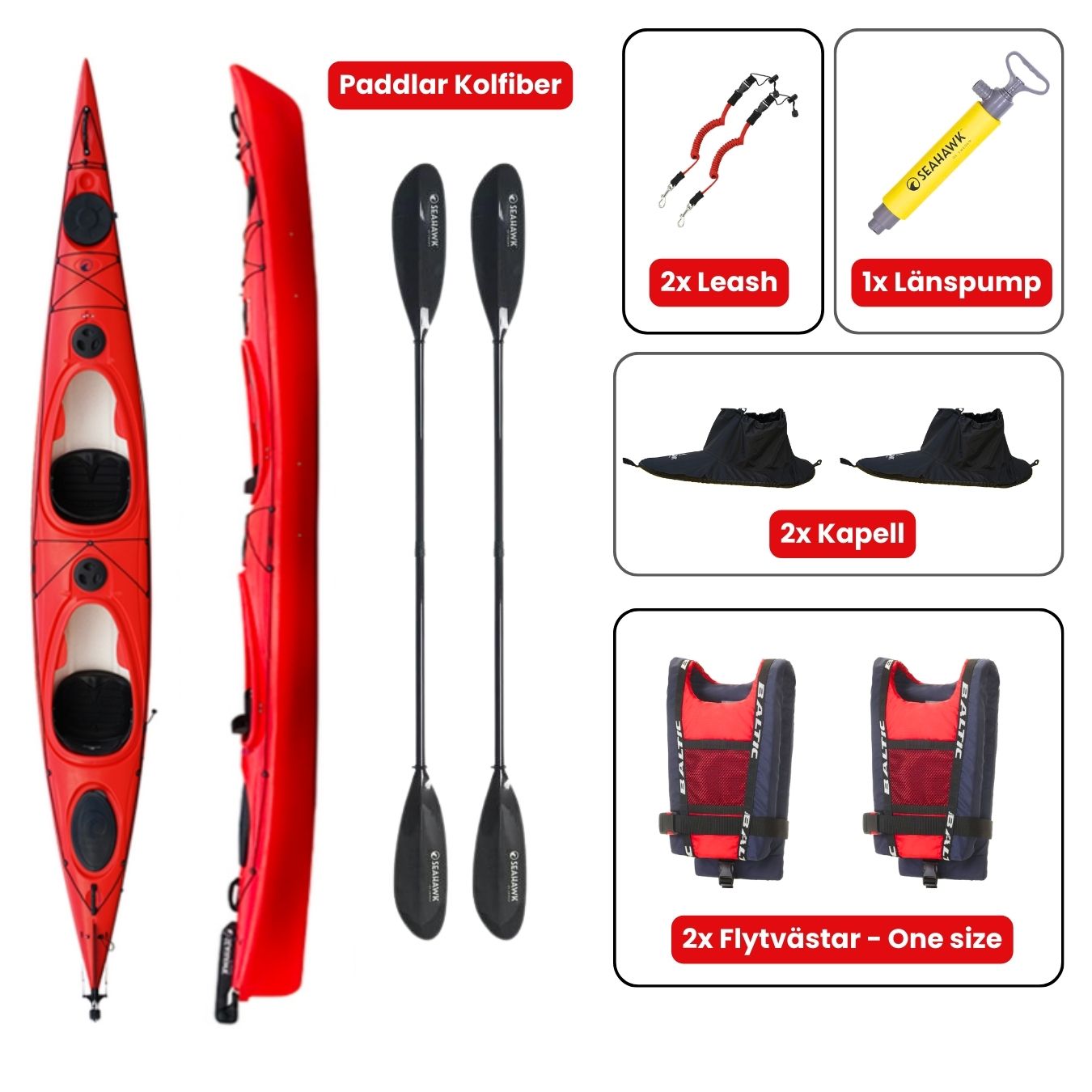 Dubbelkajak - Seahawk Expedition K2 - Demo