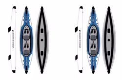 Seahawk Aero K2 modell 2026 - Uppblåsbar Kajak 2 personer - Paket
