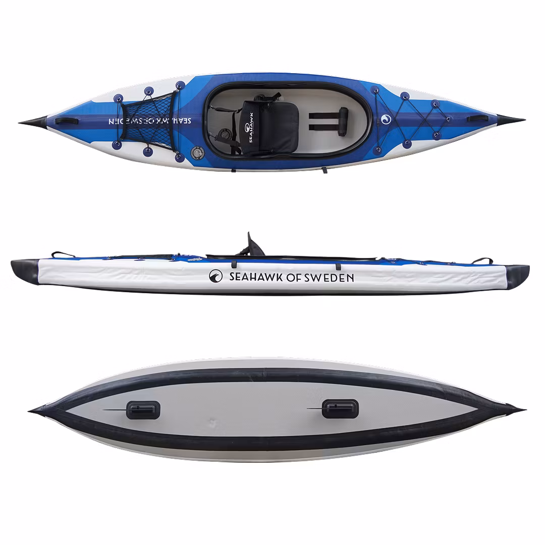 Seahawk Aero K1 modell 2025 - Uppblåsbar Kajak 1 person - Paket