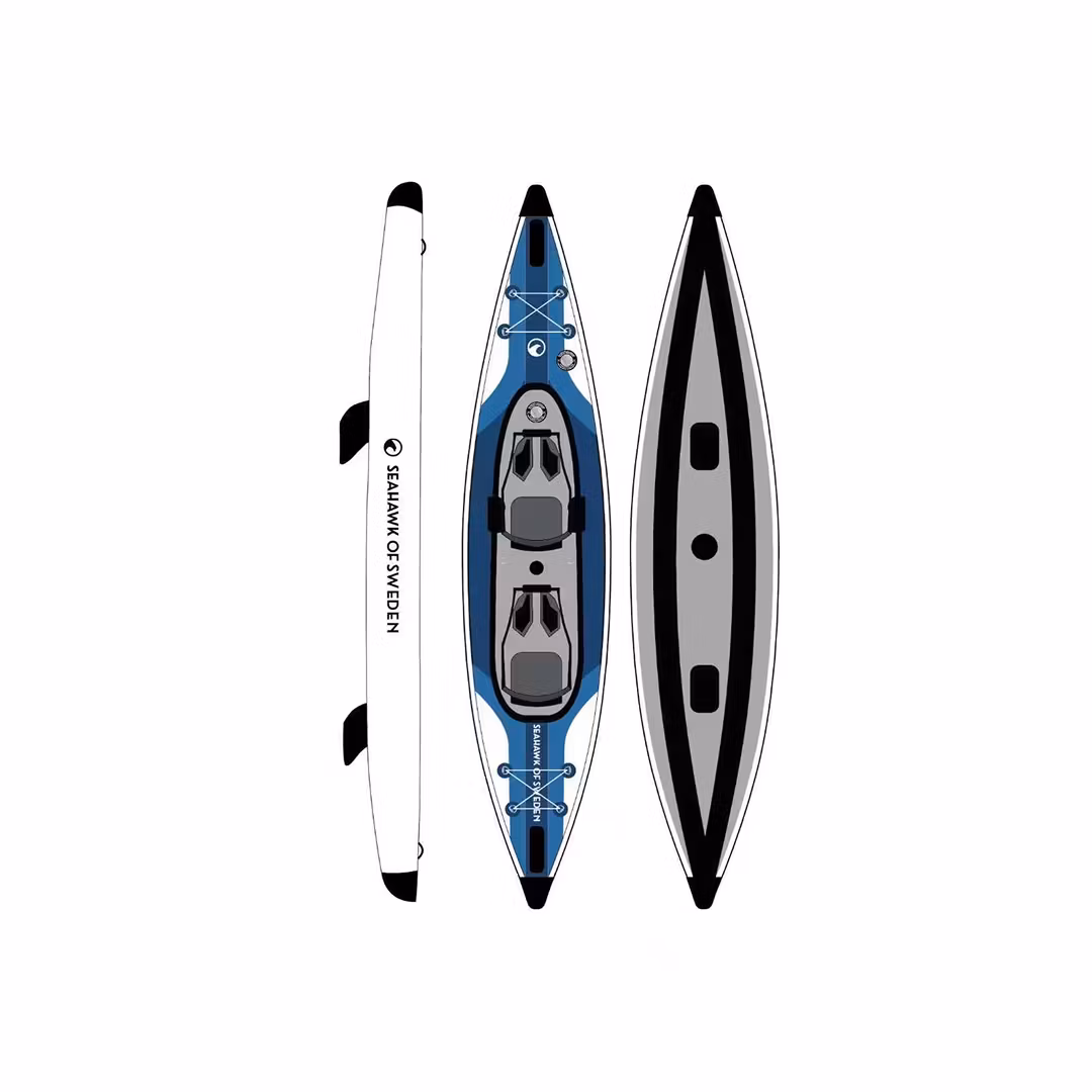 Seahawk Aero K2 modell 2026 - Uppblåsbar Kajak 2 personer - Paket