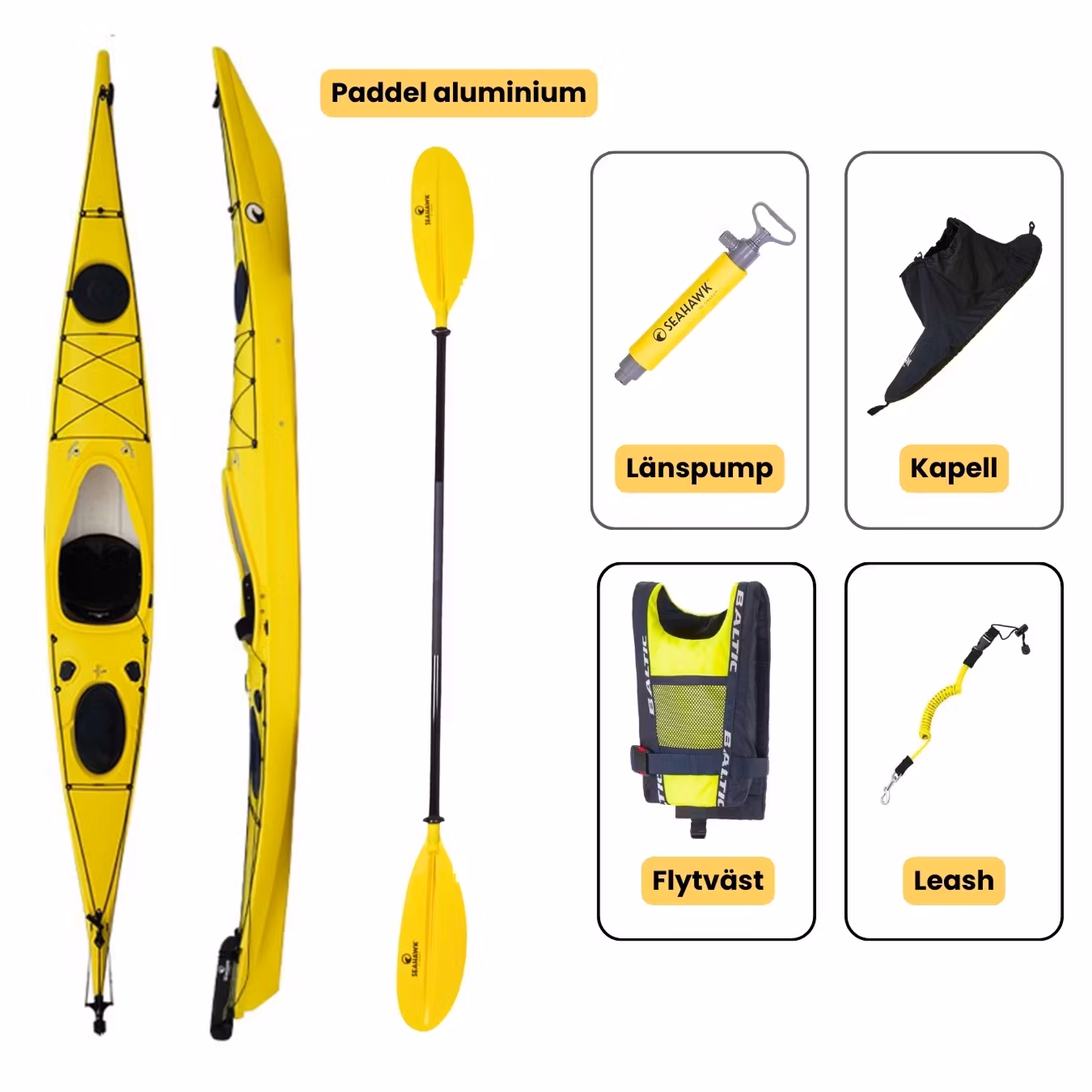 Singelkajak - Seahawk Expedition K1 Naiara - Paket