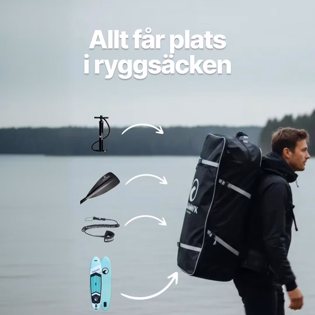 Seahawk Ocean - SUP 12.6 - Uppblåsbar - Paketerbjudande