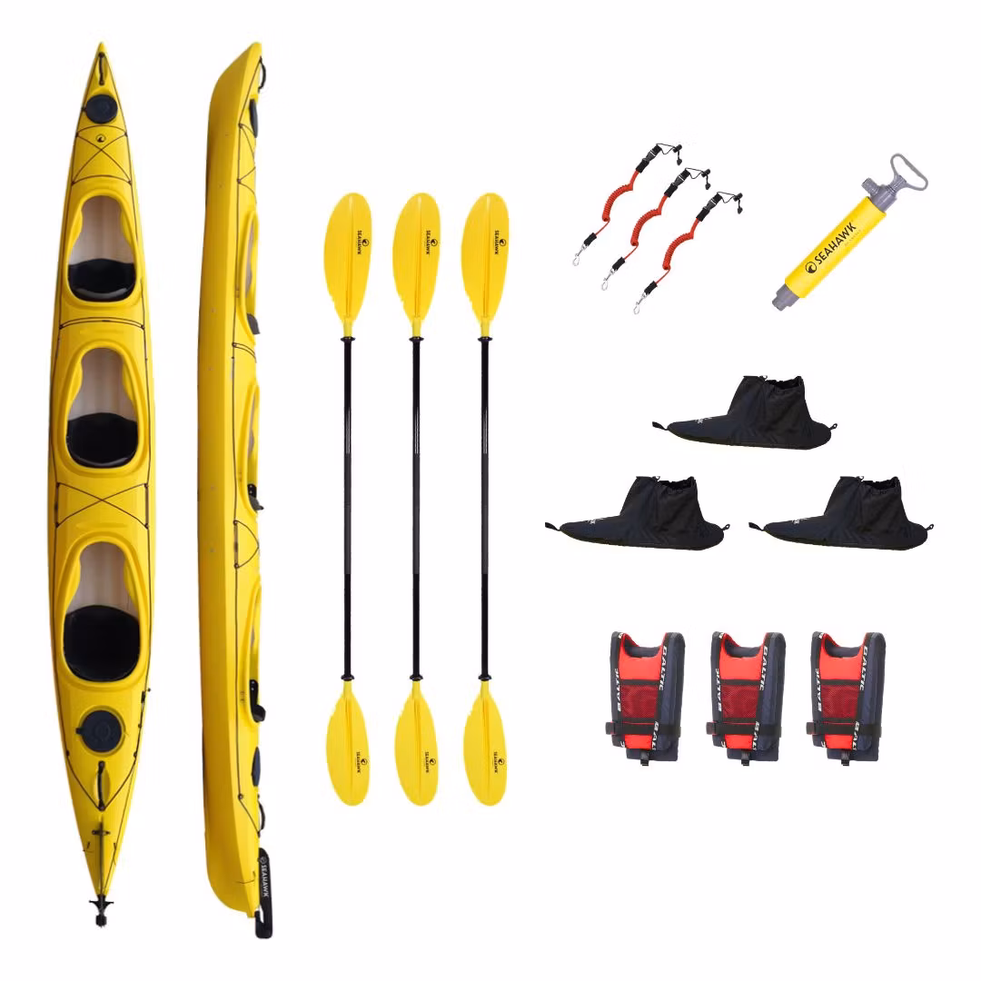 Trippelkajak - Seahawk Expedition K3 (3-sits) - Paket 20 års garanti