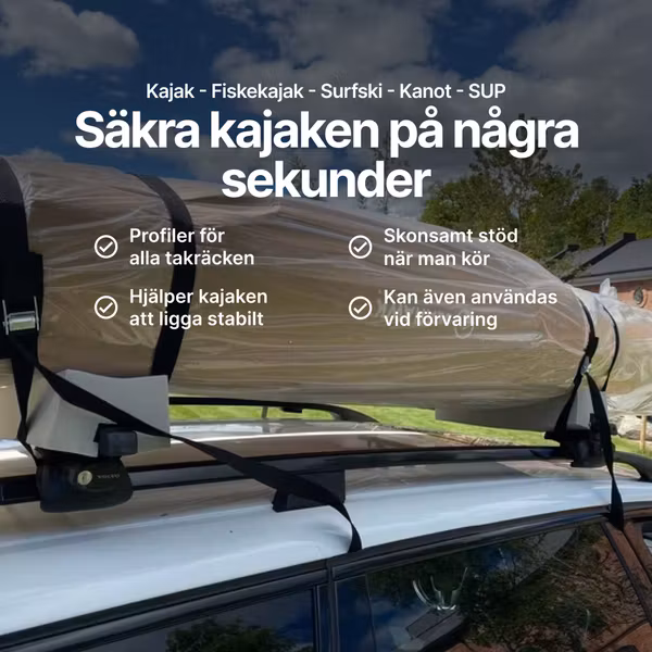 Transportvaggor för kajak på takräcke